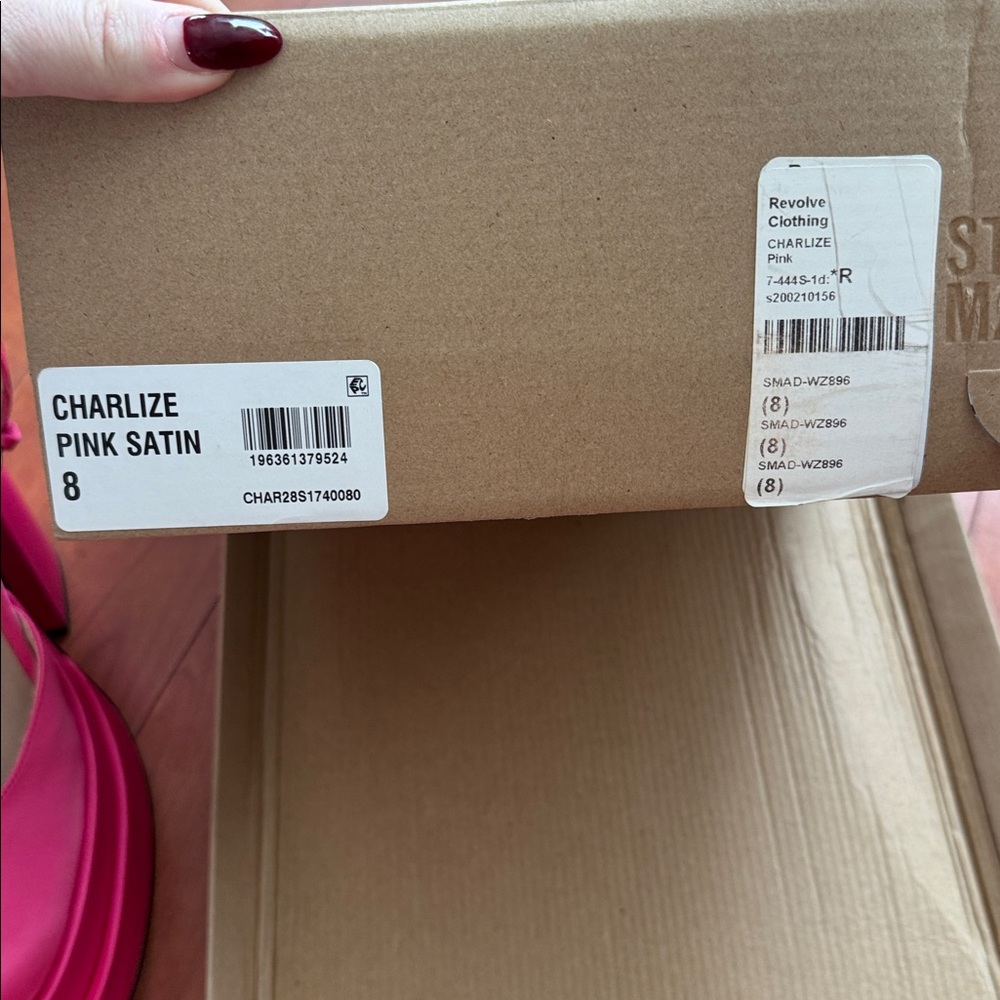 Steve Madden Charlize Hot Pink Satin Platforms - Picture 5 of 14
